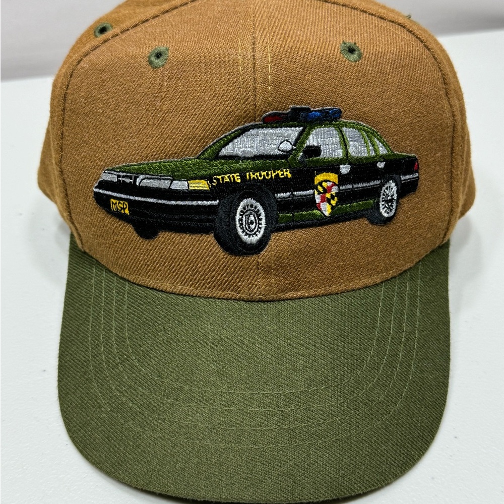 Maryland State Police SnapBack Adjustable Hat MSP Vintage 90s Crown Vic Cruiser